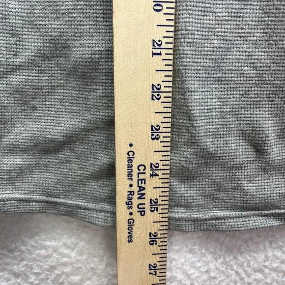 Polo Ralph Lauren Shirt Mens Large Gray Thermal Waffle Knit Long Sleeve Golf Fit - Picture 6 of 11